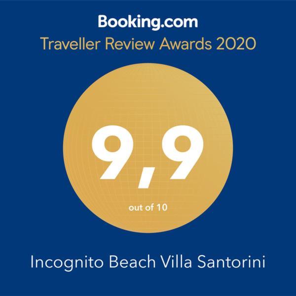 Incognito Beach Villa Santorini Kamári Esterno foto